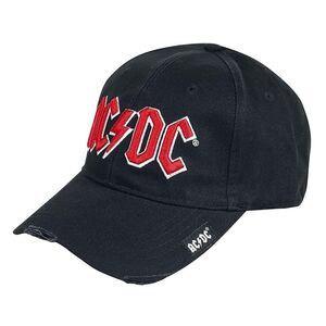 AC/DC Embroidered Logo Cap / Gray/Red